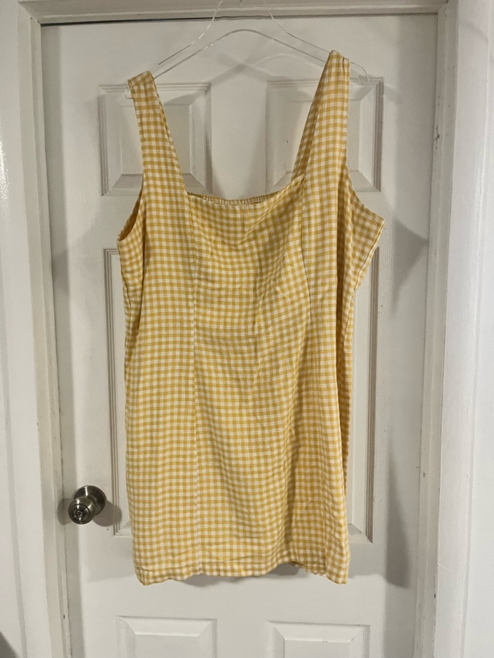 Old Navy Yellow Gingham Mini Dress